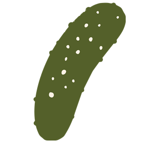 Cucumber Style 3 Sticker