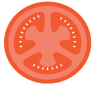Half Tomato Style 1 Sticker