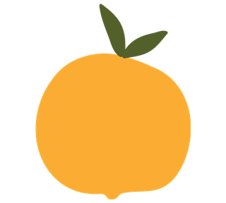 Orange Style 3 Sticker