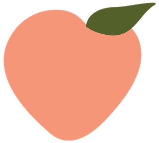Peach Style 3 Sticker