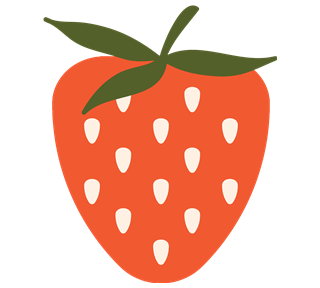 Strawberry Style 1 Sticker