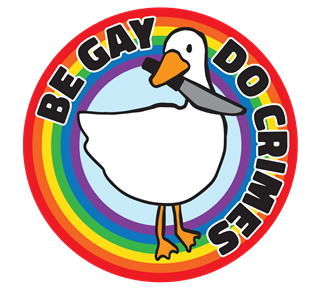 Be Gay Do Crimes Sticker