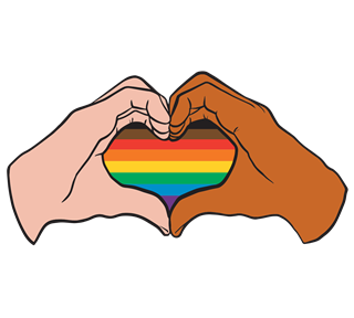 Pride Love Hands Sticker