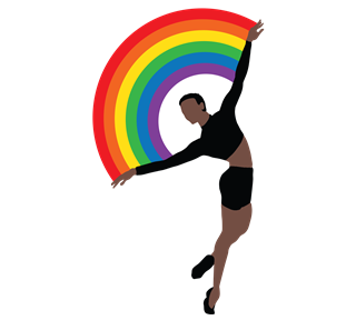 Rainbow Pride Dancer Sticker