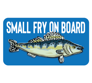 Small Fry On Board Sticker