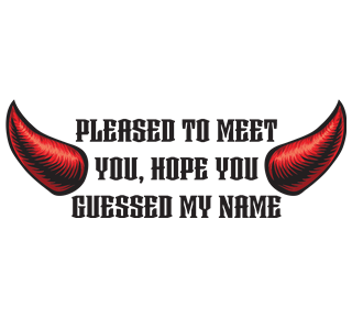 Sympathy For The Devil Sticker