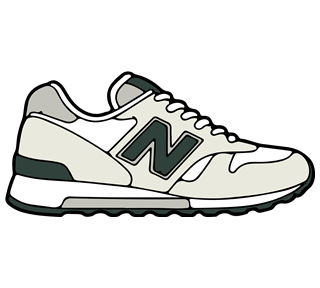 Green New Balance Sticker