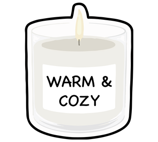 Warm And Cozy Sticker
