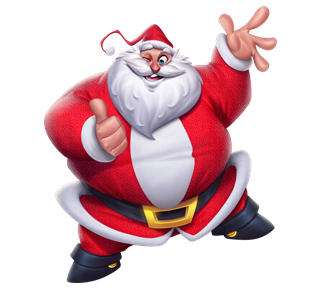 MerryModz Santa Waving Sticker