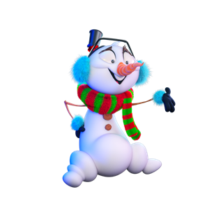 MerryModz SnowBo 3D Sticker