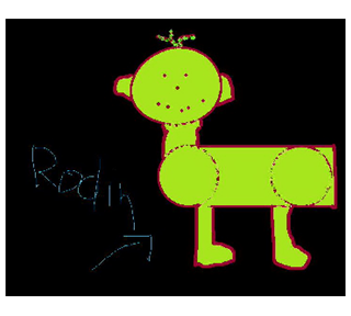 Mr. rodin.jpg Sticker