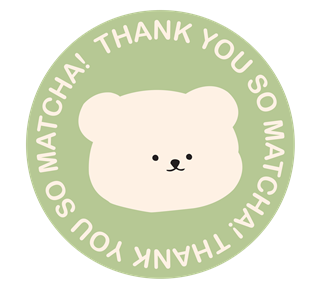Thank you Bear Sticker