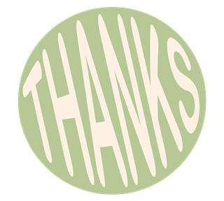 Thanks Green Sticker
