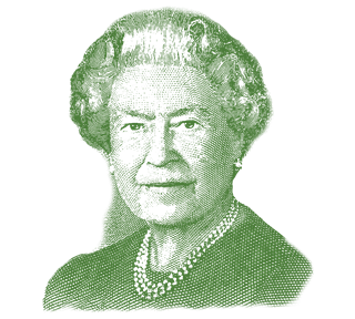 $20 Bill Queen Sticker
