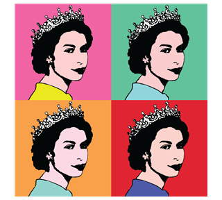 Warhol Queen Sticker