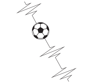 Heartbeat Soccer Sticker