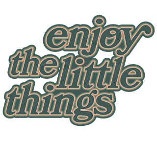 Enjoy the Little Things Sticker