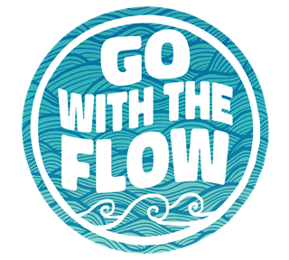 Go With The Flow Sticker