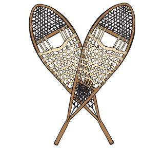 Snowshoes Sticker