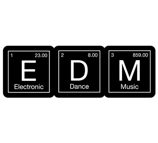 Scrabble EDM Sticker