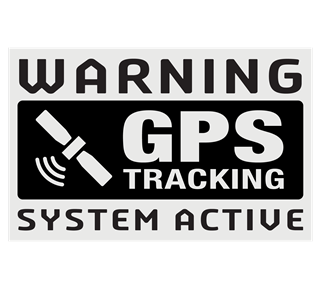 GPS Warning System Active Sticker