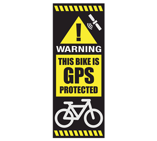 GPS Bike Label Strip Sticker