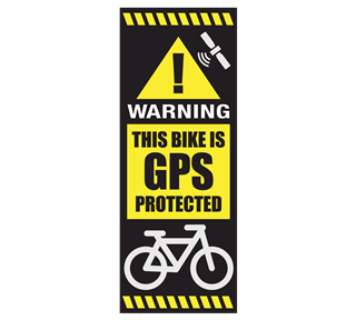 gps tracker bike sticker