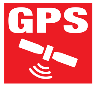 GPS Red Tracking Sticker