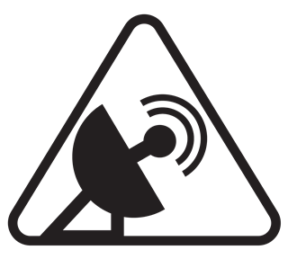 GPS Satellite Warning Sticker