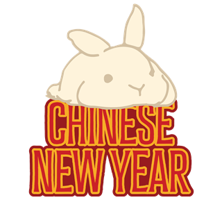 Chinese New Year Rabbit Sticker