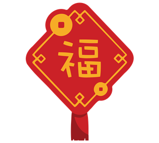 CNY Knot Tassel Sticker
