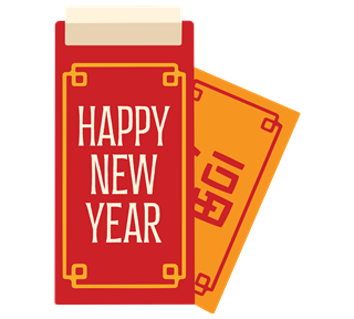 CNY Red Pocket Sticker