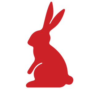 Rabbit Sitting Sticker