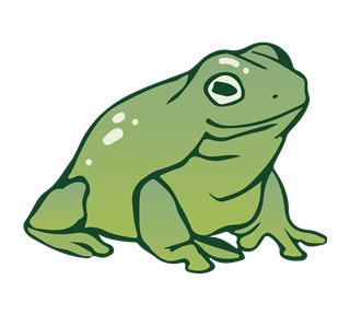 Upright Frog Sticker