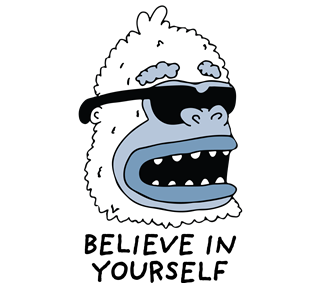 Believe In Yourself Yeti Sticker