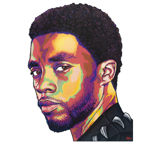 Melissa Falconer Chadwick Boseman Sticker