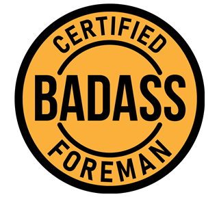 Badass Foreman Sticker