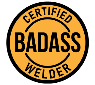 Badass Welder Sticker
