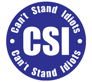 Can't Stand Idiots Sticker