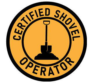 Shovel Operator Sticker