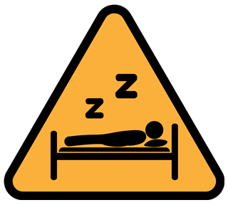 Sleeping Sign Sticker