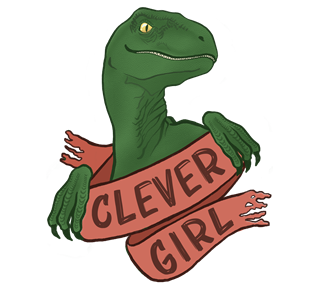 Clever Girl Sticker