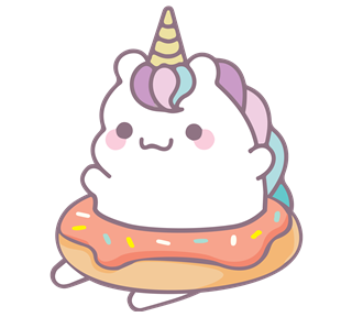 Donut Unicorn Sticker