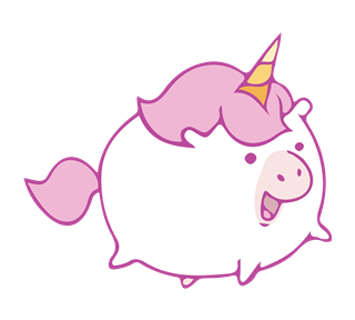 Happy Unicorn Sticker