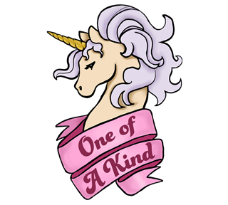 One Of A Kind Unicorn Sticker