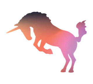 Unicorn Two Sticker