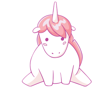 Pink Unicorn Sticker