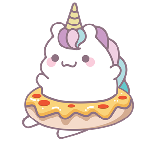 Pizza Unicorn Sticker