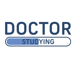 Doctor Studying Sticker
