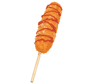 Corn Dog Sticker
